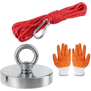 GreenZech (48mm) 35-600KG Strong Fishing Magnet With Rope Gloves Pull Salvage Neodymium Fi GreenZech (48mm) 35-600KG Strong Fishing Magnet With Rope Gloves Pull Salvage Neodymium Fi