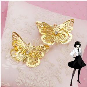 Unbranded Bungo Stray Dogs Akiko Yosano Golden Butterfly Hair Clip Headband Accessories Unbranded Bungo Stray Dogs Akiko Yosano Golden Butterfly Hair Clip Headband Accessories