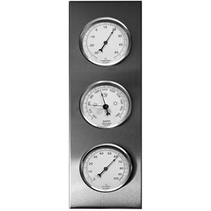 Youshiko 3-in-1 Stainless Steel Weather Station - Indoor/Outdoor Barometer, Ther Youshiko 3-in-1 Stainless Steel Weather Station - Indoor/Outdoor Barometer, Ther
