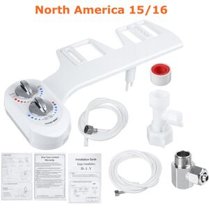 GreenZech (North/America 15/16) Toilet Seat Attachment Water Spray Non-electric Cold/Hot A GreenZech (North/America 15/16) Toilet Seat Attachment Water Spray Non-electric Cold/Hot A