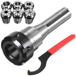 GreenZech 7/16 Collet Chuck Holder with 6pcs Spring Collet Set for CNC Milling Tool GreenZech 7/16 Collet Chuck Holder with 6pcs Spring Collet Set for CNC Milling Tool