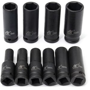 GreenZech 10Pcs 1/2 Inch Drive Deep Impact Metric Socket Set 10-24mm Air Garage Socket Wre GreenZech 10Pcs 1/2 Inch Drive Deep Impact Metric Socket Set 10-24mm Air Garage Socket Wre