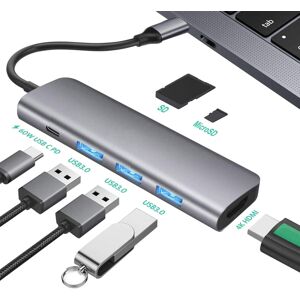 GreenZech USB C HUB Docking Station Type C to HDMI Adapter Converter With 60W PD Power Del GreenZech USB C HUB Docking Station Type C to HDMI Adapter Converter With 60W PD Power Del