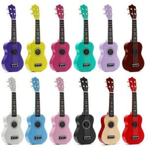 GreenZech () 21 Inch Acoustic Soprano 4 String Mini Basswood Ukulele Musical Instrument To GreenZech () 21 Inch Acoustic Soprano 4 String Mini Basswood Ukulele Musical Instrument To