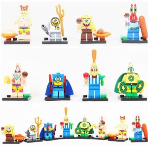 Unbranded 8pcs SpongeBob Toy Building Block Children's Wisdom Game Kids Christmas Gift Unbranded 8pcs SpongeBob Toy Building Block Children's Wisdom Game Kids Christmas Gift