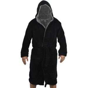 A2Z (XL) Adults Fleece Black Bathrobe Dressing Gown A2Z (XL) Adults Fleece Black Bathrobe Dressing Gown