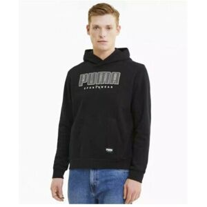 (X Large) Mens Puma Athletics Hooded Black Sweatshirt (X Large) Mens Puma Athletics Hooded Black Sweatshirt