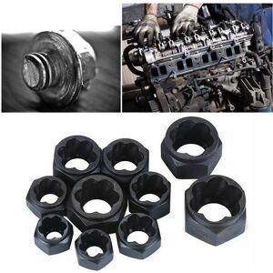 GreenZech 10PCS Damaged Nut Bolt Remover Set Broken Screw Stripped Socket Stud Extractor GreenZech 10PCS Damaged Nut Bolt Remover Set Broken Screw Stripped Socket Stud Extractor