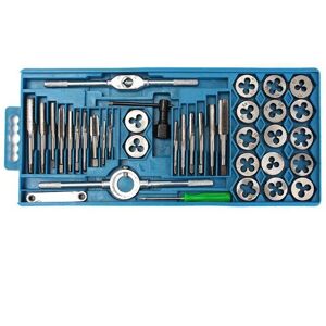 GreenZech 40pcs M3-M12 Screw Thread Metric Plugs Taps Tap Wrench Die Set GreenZech 40pcs M3-M12 Screw Thread Metric Plugs Taps Tap Wrench Die Set