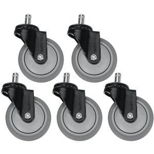 GreenZech 5Pcs 3 Inch 11 Pole Universal Rubber Caster Wheels for Swivel/Office/Gaming Chai GreenZech 5Pcs 3 Inch 11 Pole Universal Rubber Caster Wheels for Swivel/Office/Gaming Chai