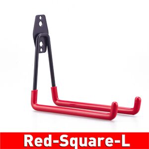 GreenZech (Red Square L) 9PCS Garage Storage Wall Mounted Hooks Utility Heavy Duty Hangers GreenZech (Red Square L) 9PCS Garage Storage Wall Mounted Hooks Utility Heavy Duty Hangers