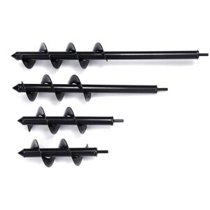 GreenZech () 7.6x25/30/45/60cm Garden Auger Small Earth Planter Post Hole Digger Drill Bit GreenZech () 7.6x25/30/45/60cm Garden Auger Small Earth Planter Post Hole Digger Drill Bit