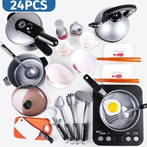 GreenZech () 24/36Pcs Simulation Kitchen Cooking Pretend Play Set Educational Toy with Sou GreenZech () 24/36Pcs Simulation Kitchen Cooking Pretend Play Set Educational Toy with Sou