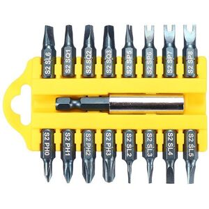 GreenZech 17Pcs 1/4 Hex Shank Screwdriver Bits Set Square Phillips Slotted U Screwdriver B GreenZech 17Pcs 1/4 Hex Shank Screwdriver Bits Set Square Phillips Slotted U Screwdriver B
