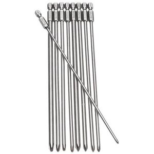 GreenZech 9pcs 200mm Magnetic Long Hex Cross Head Screwdriver Bits GreenZech 9pcs 200mm Magnetic Long Hex Cross Head Screwdriver Bits