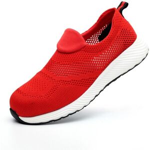 Unbranded (Red, 39) Safety Work Shoes Women PPE Ladies Mens Ultra Lightweight Steel Toe Ca Unbranded (Red, 39) Safety Work Shoes Women PPE Ladies Mens Ultra Lightweight Steel Toe Ca