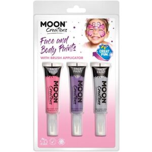 Smiffys Moon Creations Face & Body Paints and Brush Smiffys Moon Creations Face & Body Paints and Brush