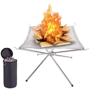 GreenZech Camping Campfire Fire Rack Backyard Heating Mesh Pit Folding Wood Stoves Bonfire GreenZech Camping Campfire Fire Rack Backyard Heating Mesh Pit Folding Wood Stoves Bonfire