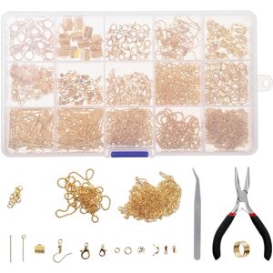 GreenZech (Gold) 870pcs Gold/Silver/Bronze Repair Metal Tools DIY Craft Supplies Jewelry M GreenZech (Gold) 870pcs Gold/Silver/Bronze Repair Metal Tools DIY Craft Supplies Jewelry M