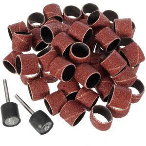 GreenZech (240#) 100Pcs 80-600 Grit Sanding Sandpaper Sleeves with 2 Sanding Drum Mandrels GreenZech (240#) 100Pcs 80-600 Grit Sanding Sandpaper Sleeves with 2 Sanding Drum Mandrels