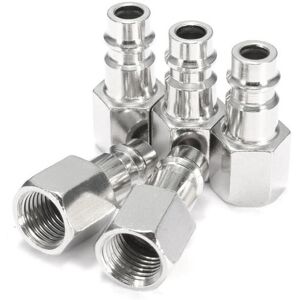 GreenZech 5pcs EU 1/4inch Female BSP Adapter Compressed Air Quick Coupling Hose GreenZech 5pcs EU 1/4inch Female BSP Adapter Compressed Air Quick Coupling Hose