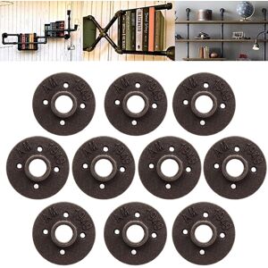 GreenZech 50Pcs 3/4 Inch Black Malleable Iron Floor Flange - Floor Flange GreenZech 50Pcs 3/4 Inch Black Malleable Iron Floor Flange - Floor Flange