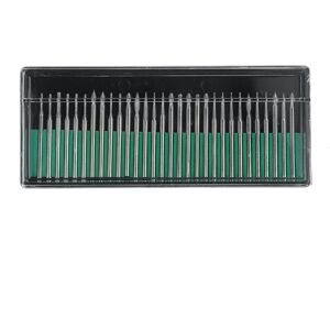 GreenZech 30pcs 3mm Shank Diamond Grinding Burr Needle Point Engraving Carving Polishing G GreenZech 30pcs 3mm Shank Diamond Grinding Burr Needle Point Engraving Carving Polishing G