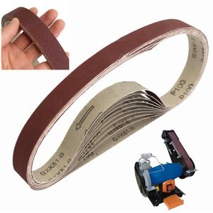 GreenZech 10pcs 760x25mm 100 Grit Sanding Belts Abrasive Sanding Paper GreenZech 10pcs 760x25mm 100 Grit Sanding Belts Abrasive Sanding Paper