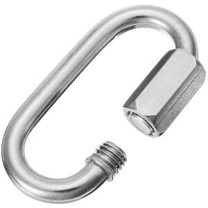 GreenZech 5mm 304 Stainless Steel Quick Link Marine Oval Thread Carabiner Chain Connector GreenZech 5mm 304 Stainless Steel Quick Link Marine Oval Thread Carabiner Chain Connector