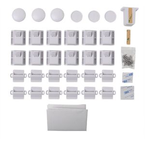 GreenZech 12 Pcs Magnetic Children Kids Cupboard Cabinet Drawer Safety Security Locks GreenZech 12 Pcs Magnetic Children Kids Cupboard Cabinet Drawer Safety Security Locks