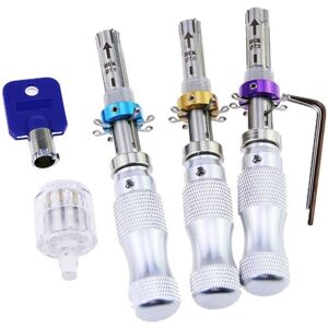 GreenZech (A With Lock) Adjustable Tubular Locksmith Safe Box Tools Lock lockpicking Pract GreenZech (A With Lock) Adjustable Tubular Locksmith Safe Box Tools Lock lockpicking Pract