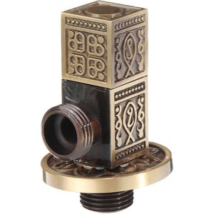 GreenZech Antique Brass Triangle Valve - Square Type Bathroom Accessory GreenZech Antique Brass Triangle Valve - Square Type Bathroom Accessory