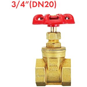 GreenZech (3/4 inch) 1/2" 3/4" 1" Brass Manual Gate Valves G Female Thread Water Flow Valv GreenZech (3/4 inch) 1/2" 3/4" 1" Brass Manual Gate Valves G Female Thread Water Flow Valv