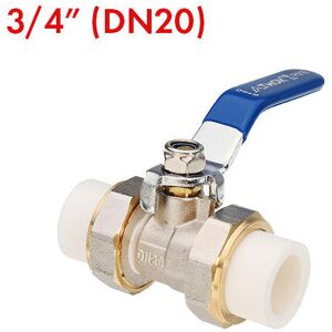 GreenZech (3/4 inch) 3/4" 1" 1-1/4" PPR Brass Ball Valve Heat Fusion Double Union Socket P GreenZech (3/4 inch) 3/4" 1" 1-1/4" PPR Brass Ball Valve Heat Fusion Double Union Socket P