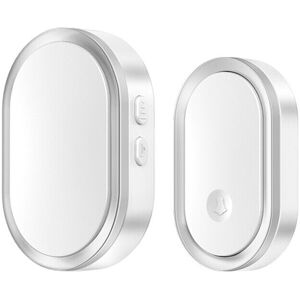 GreenZech (Silver, EU Plug) Long Distance Doorbell Home Intelligent Wireless Waterproof US GreenZech (Silver, EU Plug) Long Distance Doorbell Home Intelligent Wireless Waterproof US