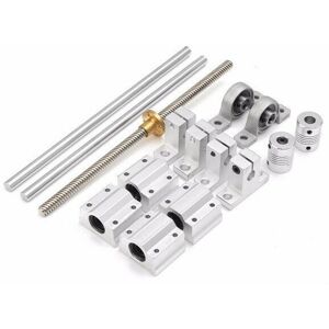 GreenZech 15pcs 200mm Optical Axis Guide Bearing Housings Aluminum Rail Shaft Support Scre GreenZech 15pcs 200mm Optical Axis Guide Bearing Housings Aluminum Rail Shaft Support Scre