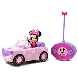 Disney Junior Minnie Mouse Roadster RC Car with Polka Dots, 27 MHz, Pink with Wh Disney Junior Minnie Mouse Roadster RC Car with Polka Dots, 27 MHz, Pink with Wh
