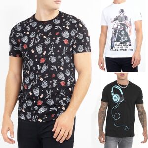 (White - 149Crosby, S) Mens Brave Soul T Shirts Cotton Short Sleeve Tops (White - 149Crosby, S) Mens Brave Soul T Shirts Cotton Short Sleeve Tops