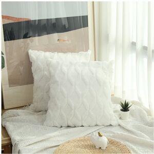 Unbranded (White, 50*50cm) Home Decor Fluffy Sofa Cushion Cover Geometric Pillowcase Diamo Unbranded (White, 50*50cm) Home Decor Fluffy Sofa Cushion Cover Geometric Pillowcase Diamo