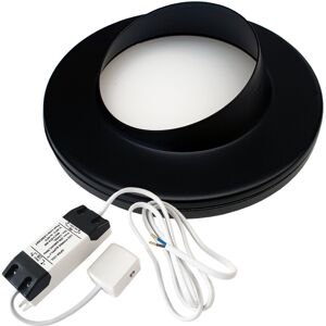 Loops (1 Light & Driver) MATT BLACK Slim Round Angled Under Cabinet Light & Driver - W Loops (1 Light & Driver) MATT BLACK Slim Round Angled Under Cabinet Light & Driver - W