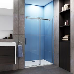 AICA (1100mm) Bathroom Frameless Sliding Shower Enclosure Door AICA (1100mm) Bathroom Frameless Sliding Shower Enclosure Door