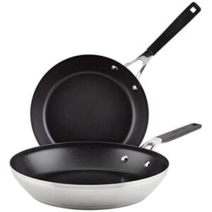 KitchenAid Stainless Steel Nonstick Frying Pans/Skillet Set, 9.5 Inch and 12 Inc KitchenAid Stainless Steel Nonstick Frying Pans/Skillet Set, 9.5 Inch and 12 Inc