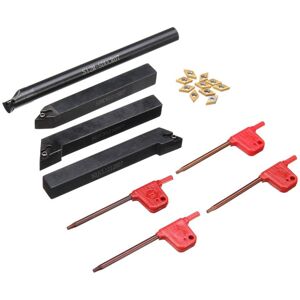 GreenZech 14pcs 12mm Lathe Boring Bar Turning Tool Holder with Wrench and Carbide Inserts GreenZech 14pcs 12mm Lathe Boring Bar Turning Tool Holder with Wrench and Carbide Inserts