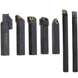 GreenZech 7pcs 16mm Shank Lathe Turning Tool Holder Boring Bar CNC Tools Set With Carbide GreenZech 7pcs 16mm Shank Lathe Turning Tool Holder Boring Bar CNC Tools Set With Carbide