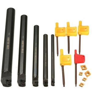 GreenZech 15pcs 7/10/12/16/20mm Lathe Turning Tool Holder with CCMT060204 Inserts and Wren GreenZech 15pcs 7/10/12/16/20mm Lathe Turning Tool Holder with CCMT060204 Inserts and Wren