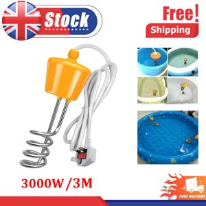 Unbranded UK Plug 3000W Suspension Immersion Heater Water Boiler Heating Element Bathroom Unbranded UK Plug 3000W Suspension Immersion Heater Water Boiler Heating Element Bathroom