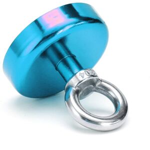 GreenZech (Blue) 60mm 112kg Neodymium Recovery Magnet Metal Detector Circular Eyebolt Red/ GreenZech (Blue) 60mm 112kg Neodymium Recovery Magnet Metal Detector Circular Eyebolt Red/