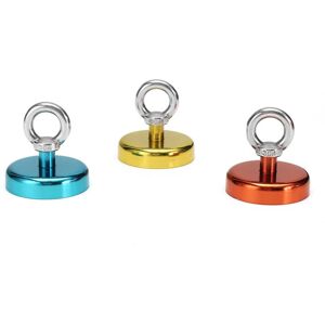 GreenZech (Gold) 60mm 112kg Neodymium Recovery Magnet Metal Detector Circular Eyebolt Red/ GreenZech (Gold) 60mm 112kg Neodymium Recovery Magnet Metal Detector Circular Eyebolt Red/