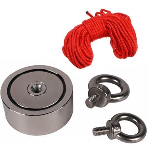 GreenZech Double Side 48mm 160KG Neodymium Recovery Magnet With 10m Rope Salvage Tool Stro GreenZech Double Side 48mm 160KG Neodymium Recovery Magnet With 10m Rope Salvage Tool Stro