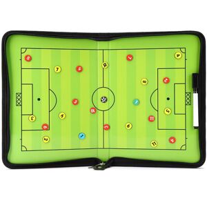 GreenZech Portable Leather Magnetic Foldable Football Tactical Board Training Coaching Kit GreenZech Portable Leather Magnetic Foldable Football Tactical Board Training Coaching Kit